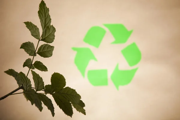 Usine et écologie, recyclage — Photo