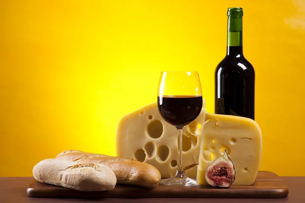 Stock image Wine and cheese