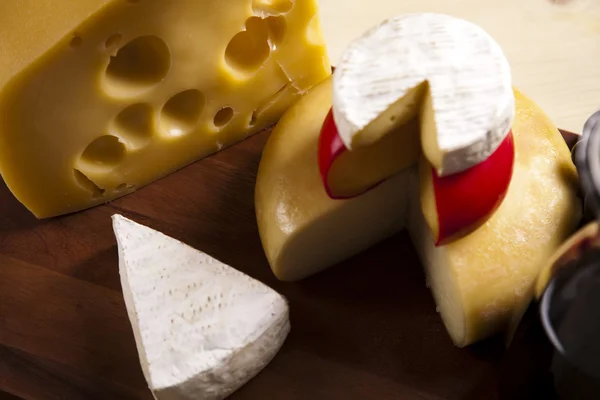 신선한 치즈의 배경 — 스톡 사진