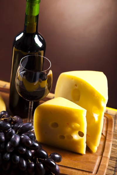 Wine and Cheese — Stock Photo, Image