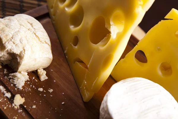 Contexto do queijo fresco — Fotografia de Stock