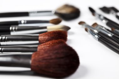 Brushes, makeup, cosmetics clipart