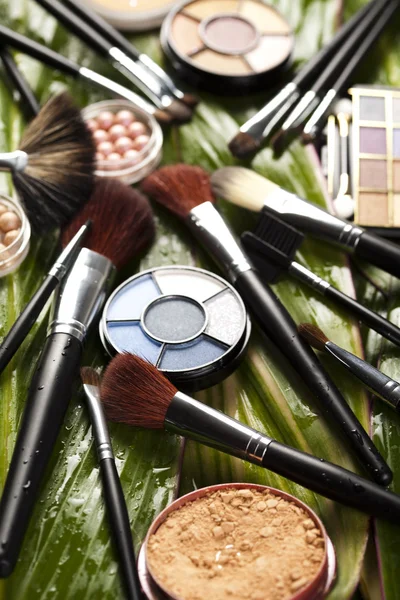 Coleção de produtos de maquiagem — Fotografia de Stock