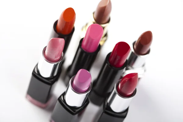 Lipsticks background — Stock Photo, Image
