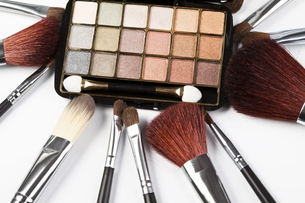 Make-up und Lidschatten — Stockfoto