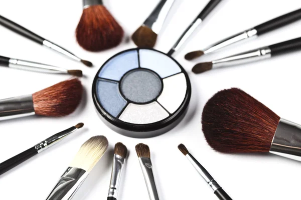 Make-up und Lidschatten — Stockfoto