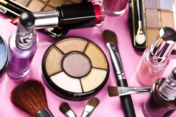 Bunte Make-up-Kollektion — Stockfoto