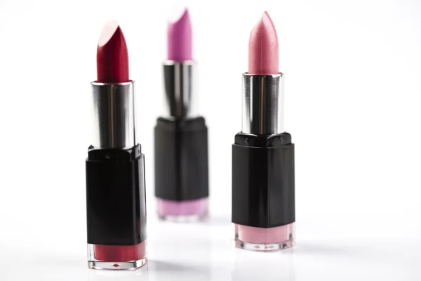 Lipsticks on white background — Stock Photo, Image