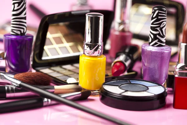 Cosmetics, make up accessories — Stock Photo, Image