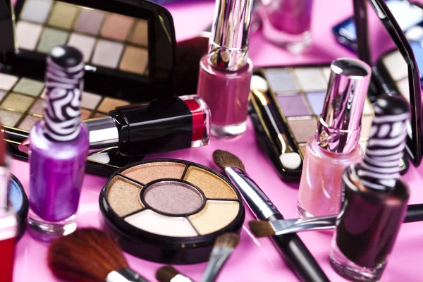 Collection of makeup products — Stock Photo, Image