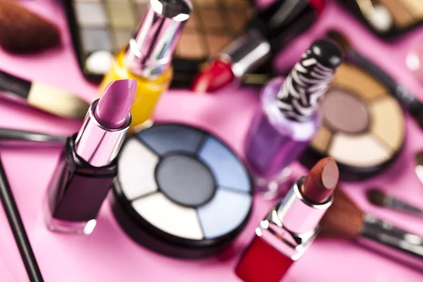Coleção de produtos de maquiagem — Fotografia de Stock