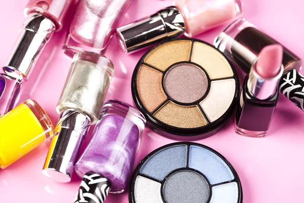 Collection of makeup products Stock Picture
