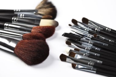 Brushes, makeup, cosmetics clipart