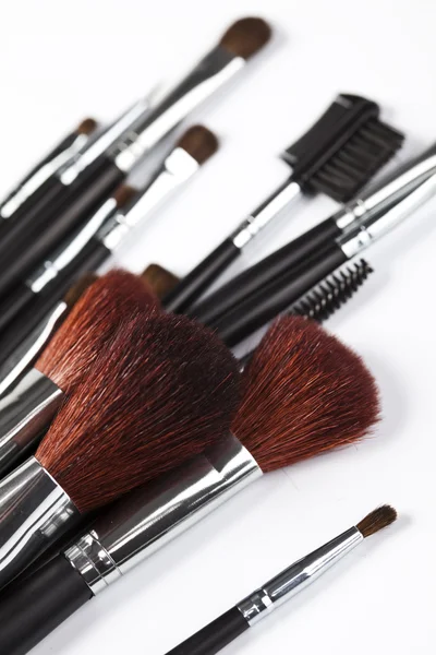 Borstels, make-up, cosmetica — Stockfoto