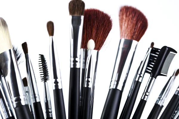 Fırçalar, makyaj, kozmetik — Stok fotoğraf