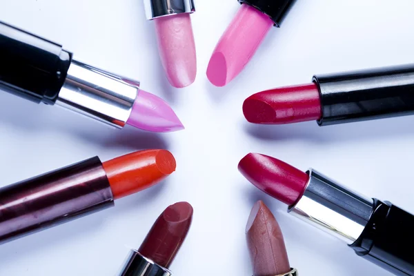 Lipsticks background — Zdjęcie stockowe