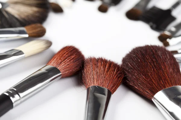 Bürsten, Make-up, Kosmetik — Stockfoto