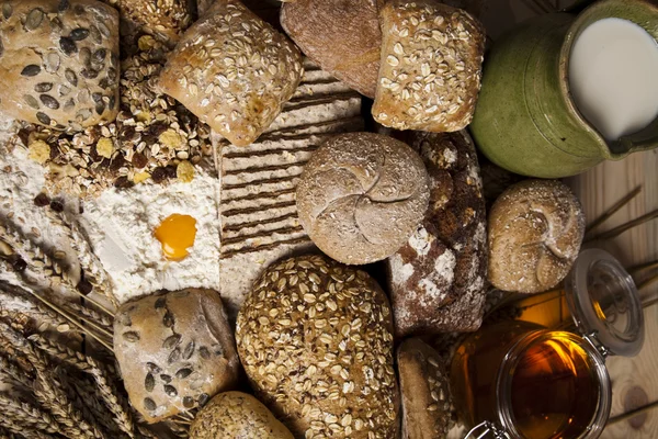 Bread background — Stock Photo, Image