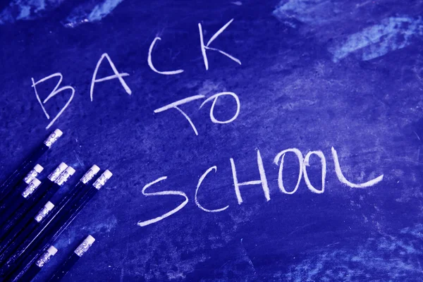 Napis, powrót do szkoły — Zdjęcie stockowe
