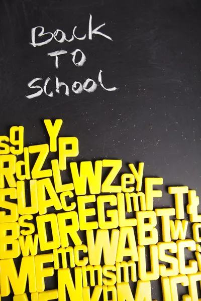 Škola, abeceda, písmena — Stock fotografie