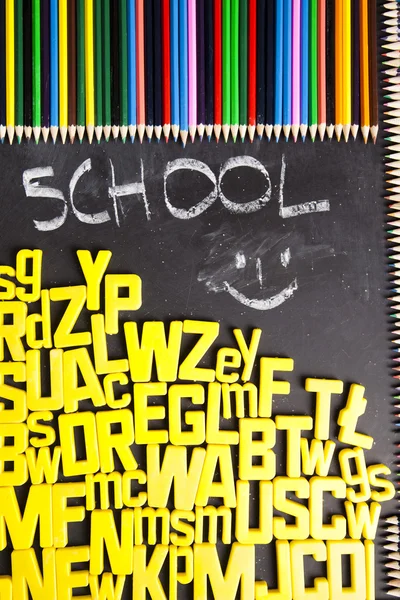 Alfabet, terug naar school — Stockfoto