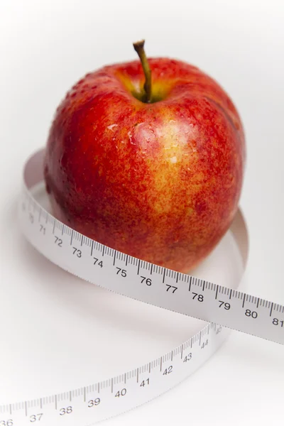 stock image Apple and measurement tape