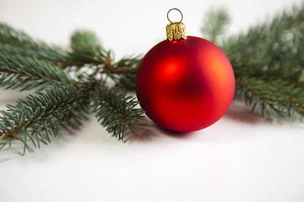Karácsonyfa, lucfenyő, baubles — Stock Fotó