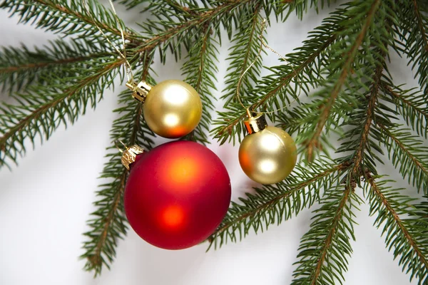 Christbaumkugel, Weihnachtsbaum — Stockfoto