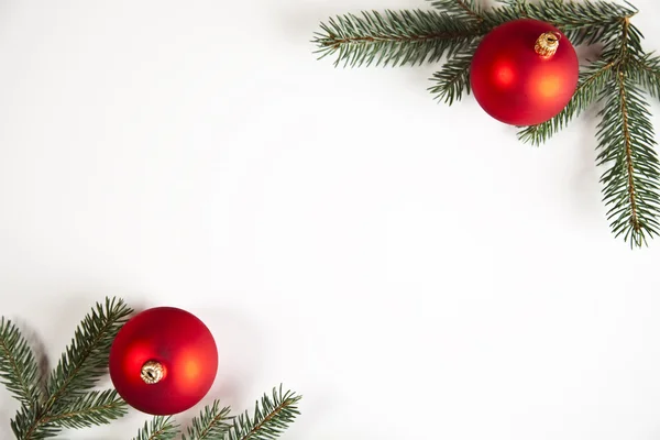 Wytnij ramki świerk i Boże Narodzenie — Zdjęcie stockowe