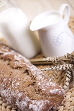 pişmiş ekmek yelpazesine natürmort