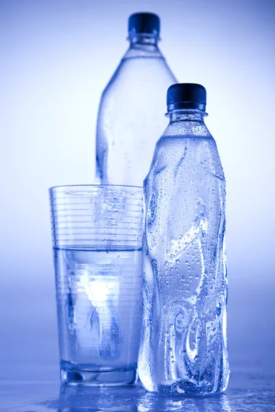 Μπουκάλι νερό φόντο — Φωτογραφία Αρχείου