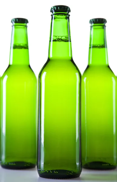 Zöld üveg sör. — Stock Fotó