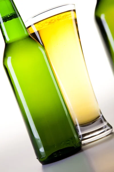Beer collection, glass in studio — Stock Photo, Image