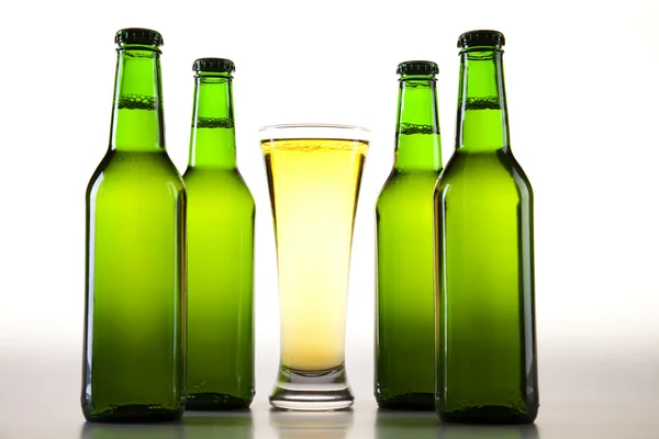 Üç taze bira — Stok fotoğraf