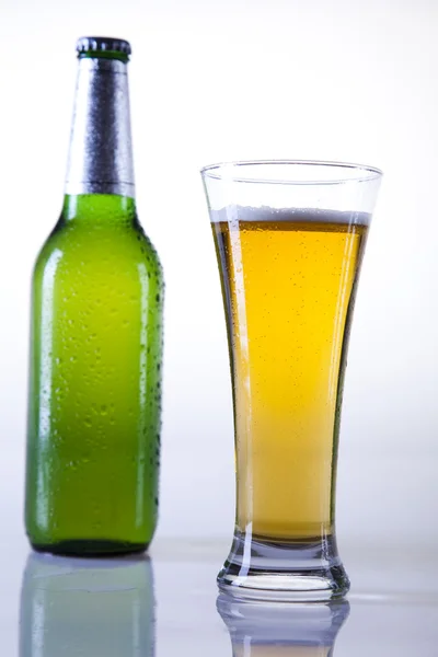 Tre färska öl — Stockfoto