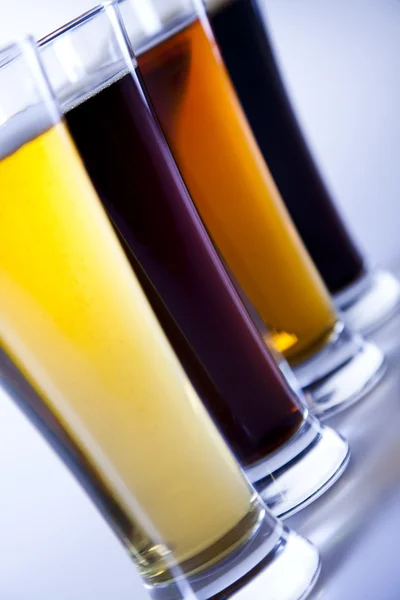 stock image Glass of beer on a white background