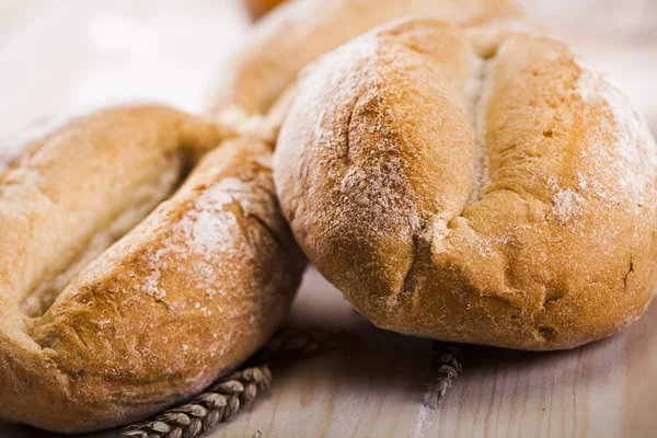 Pişmiş ekmek yelpazesine natürmort — Stok fotoğraf