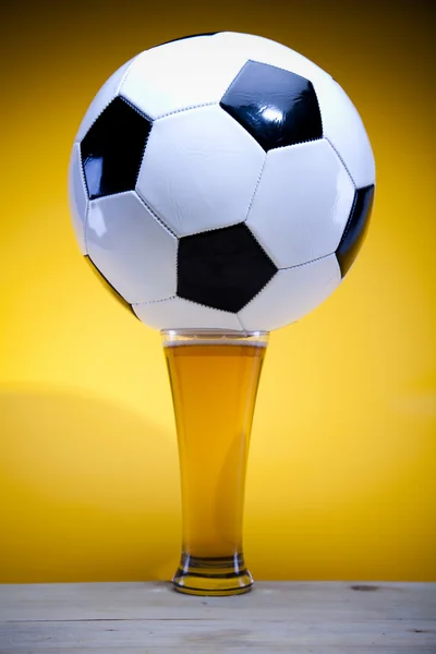 Beer collection, football — Stock Photo, Image