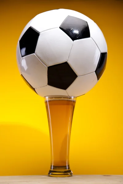 Beer collection, football — Stock Photo, Image