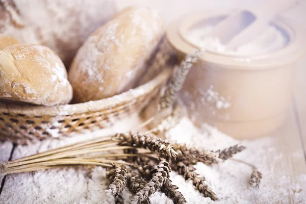 Pane di pane sullo sfondo — Foto Stock