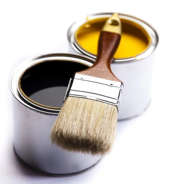 Fırça ile boyama kutu — Stok fotoğraf