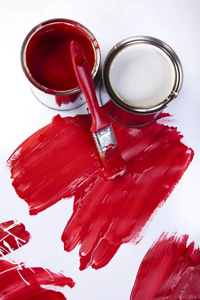 Paint and brush — Stock Photo, Image