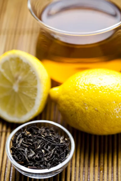 柠檬绿茶 — 图库照片