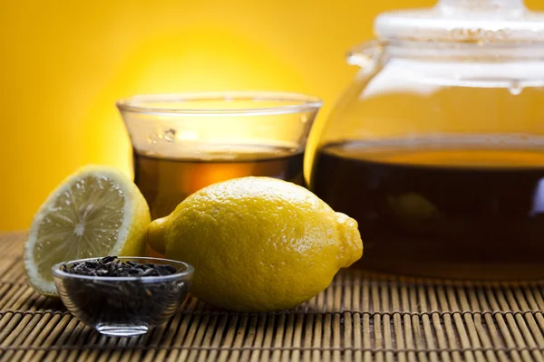 Лимонный чай — стоковое фото
