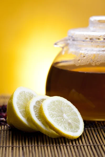 Лимонний чай — стокове фото