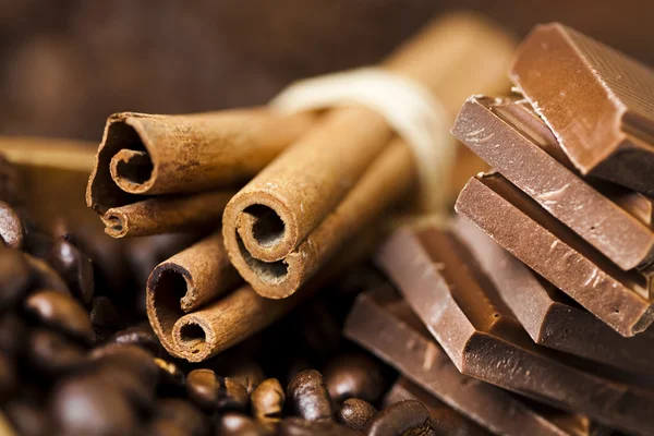 Cinnamon and Coffee — Stock Photo, Image
