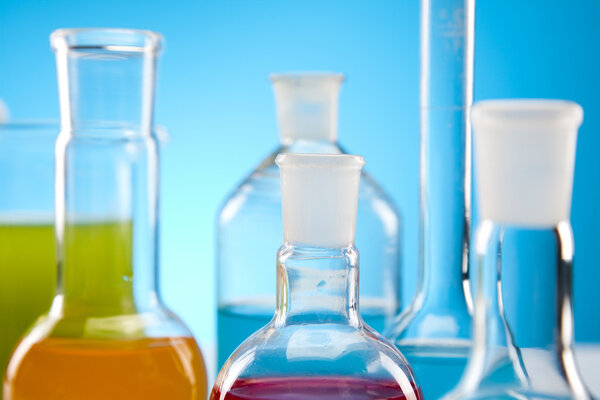 Equipment of a research laboratory, Colorful
