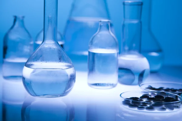 Glass in laboratory — Stock Photo, Image
