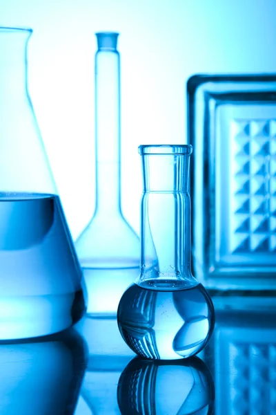 Лабораторний скляний — стокове фото