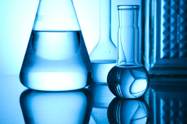 Stock image Chemistry equipment, laboratory glassware